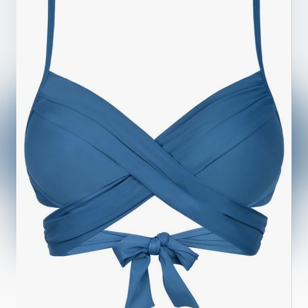Hilor Aquamarine Blue Underwire Bikini Top